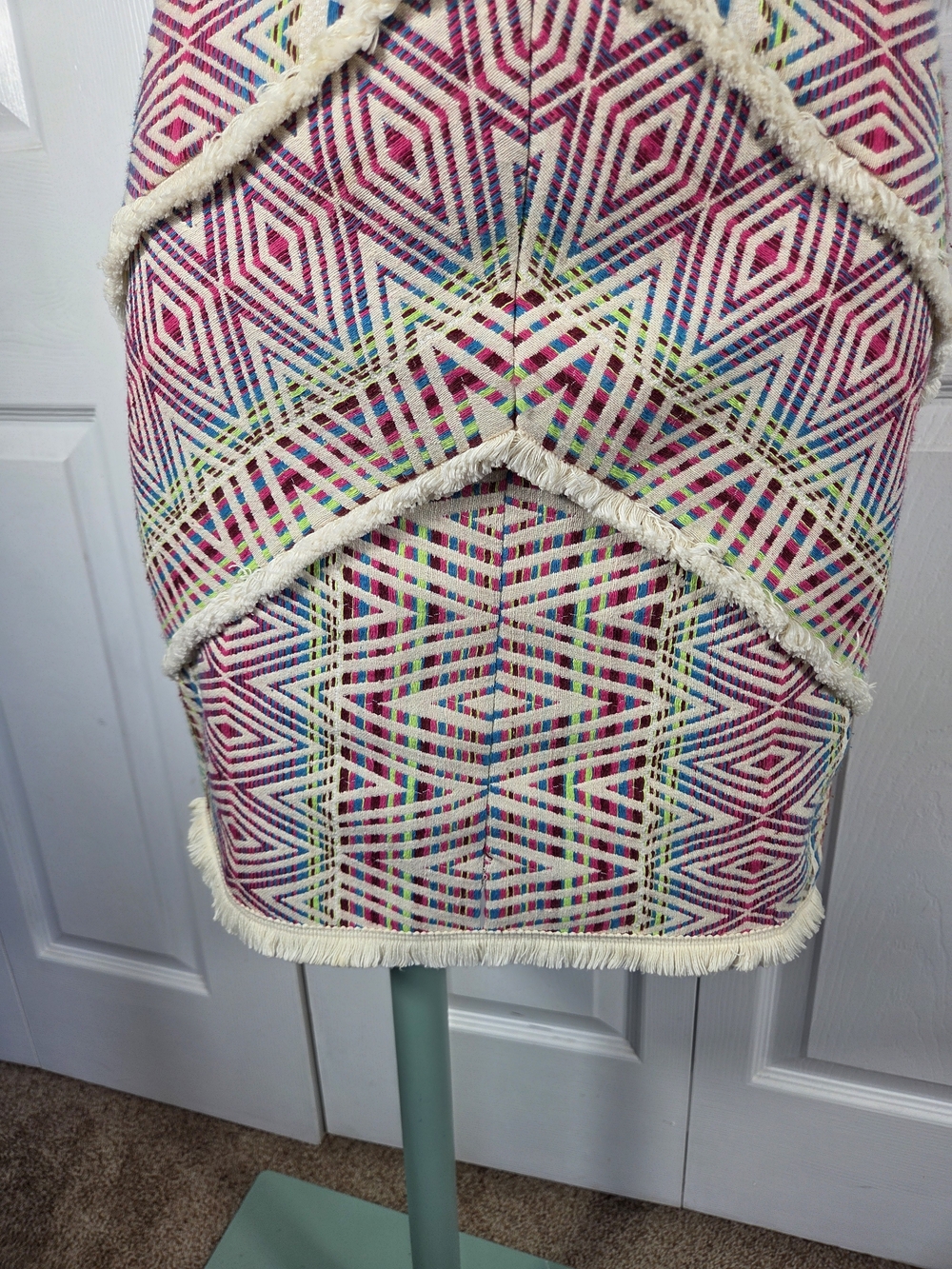 Acler Rae Geometric Fringe Cutout Dress XS - Picture 6 of 13